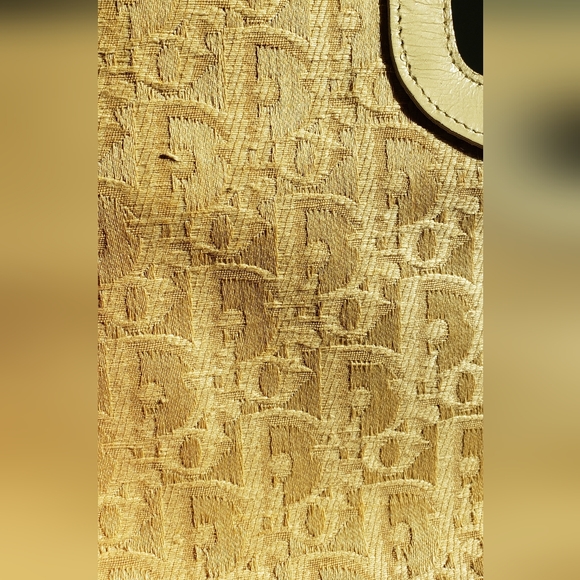 Authentic Vintage Christian Dior Canvas Clutch Bag Cream Rare - Picture 12 of 16